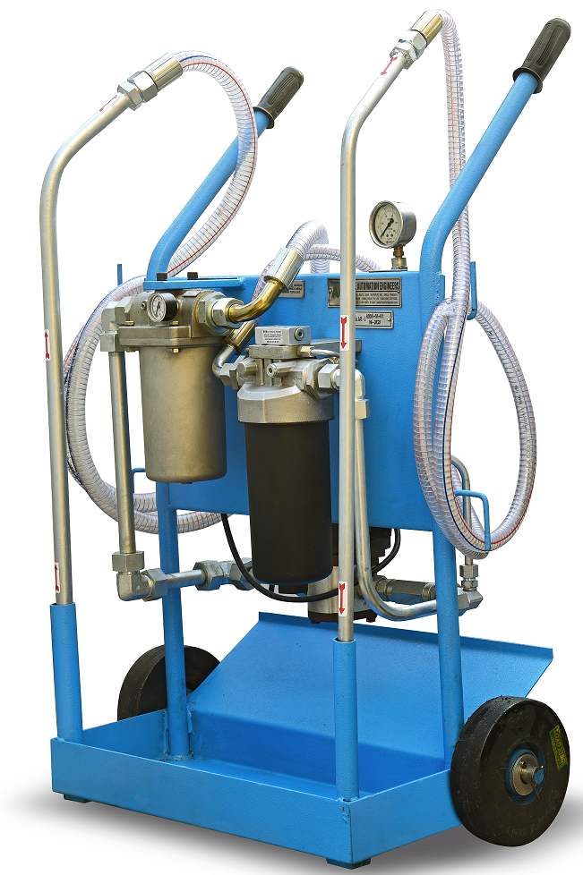 Single-Stage-Oil-Filtration-Trolley